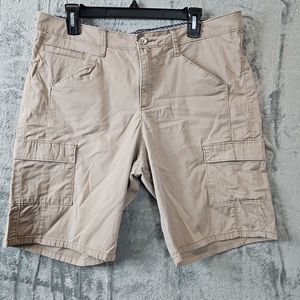 Lee Natural Fit Women's Sz 14 Shorts Cargo Beige